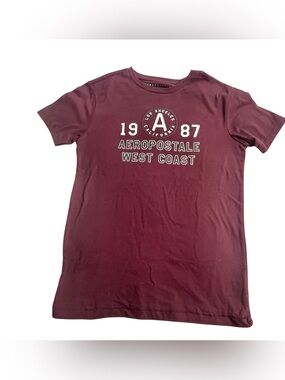 Aeropostale T Shirt XS -Burgundy NWT